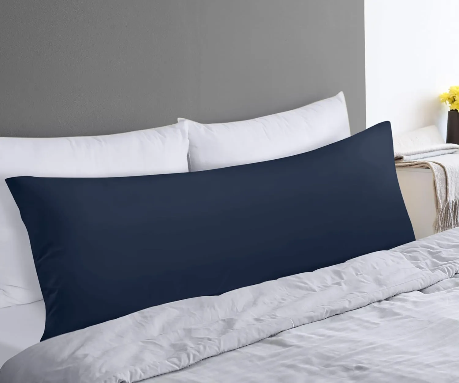 Utopia Bedding Full Body Pillow for Adults (Navy, 20 x 54 Inch), Long Pillow Insert for Sleeping, Ideal for Side Sleepers