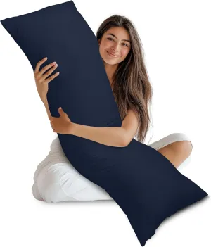 Utopia Bedding Full Body Pillow for Adults (Navy, 20 x 54 Inch), Long Pillow Insert for Sleeping, Ideal for Side Sleepers