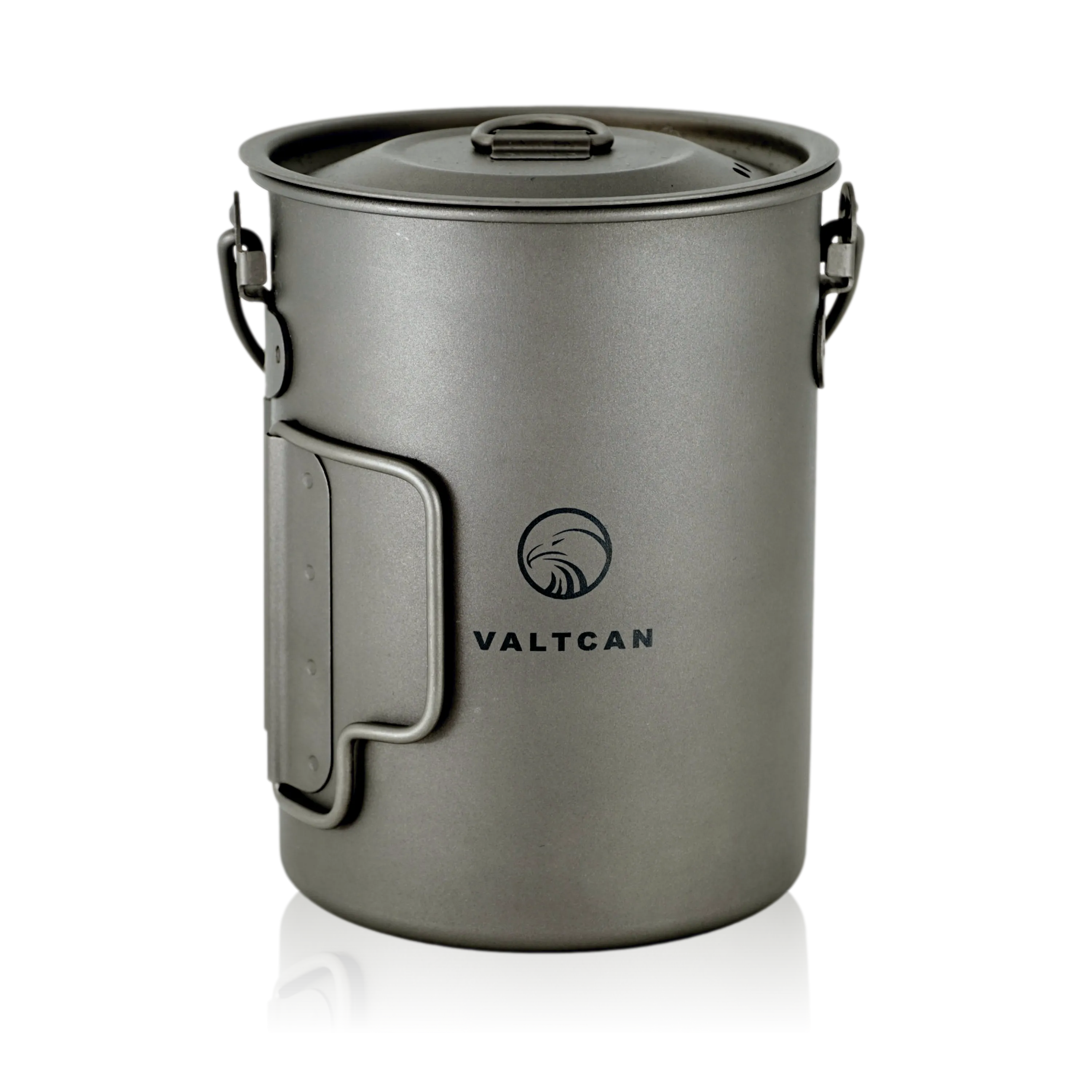 Valtcan TitanCore Titanium 900ml Pot Mug 34 fl oz Coffe Cup with Lid and Carrying Mesh Bag 134g