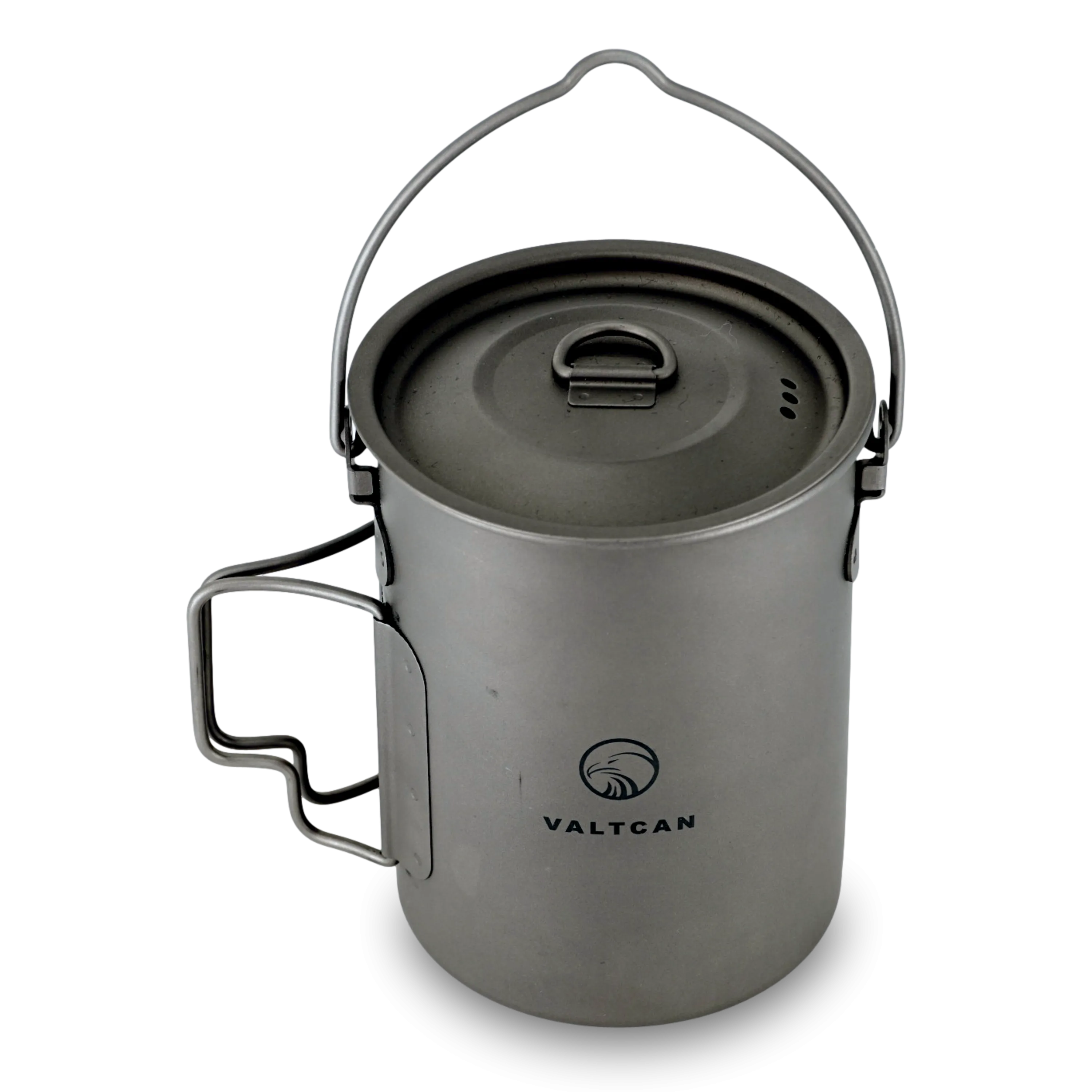 Valtcan TitanCore Titanium 900ml Pot Mug 34 fl oz Coffe Cup with Lid and Carrying Mesh Bag 134g