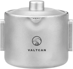 Valtcan Titanium 180ml 6oz Teapot Gaiwan Tea Maker Pour Single Double Wall Cup Pot Teaware Weighs 98g