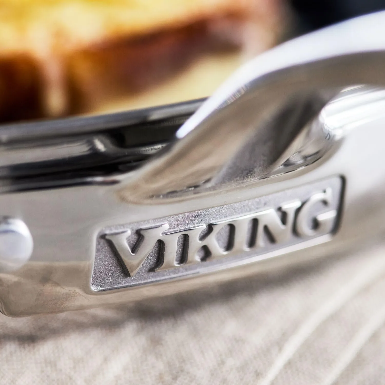 Viking 4-Ply Frying Pan, 12 Inch Laser Clad Titanium Performance Ti Kitchen Cookware, Blue/SIlver