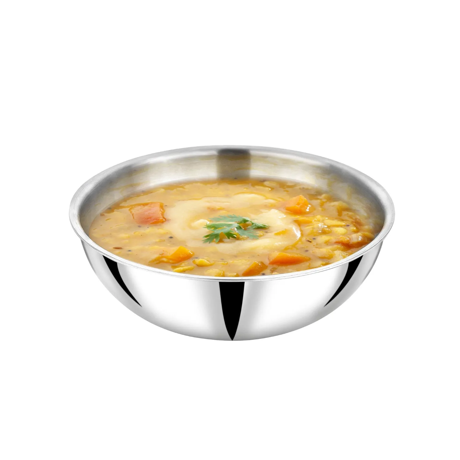 VINOD Doniv Titanium Triply Stainless Steel Tasla 32 cms, 5.80 Liter Capacity, Induction Friendly