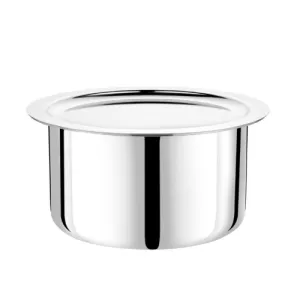 VINOD Doniv Titanium Triply Stainless Steel Tope with Cover 16 cms, 1800 ml Capacity, Induction Friendly