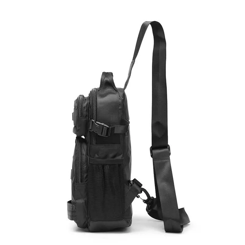 Volunteer Men’s Tactical Chest Bag – Large Capacity Oxford Canvas Shoulder  Bag