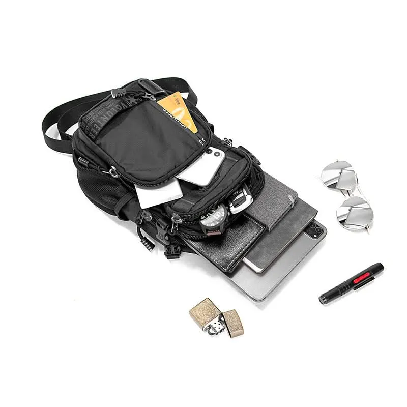 Volunteer Men’s Tactical Chest Bag – Large Capacity Oxford Canvas Shoulder  Bag