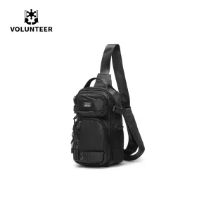 Volunteer Men’s Tactical Chest Bag – Large Capacity Oxford Canvas Shoulder  Bag