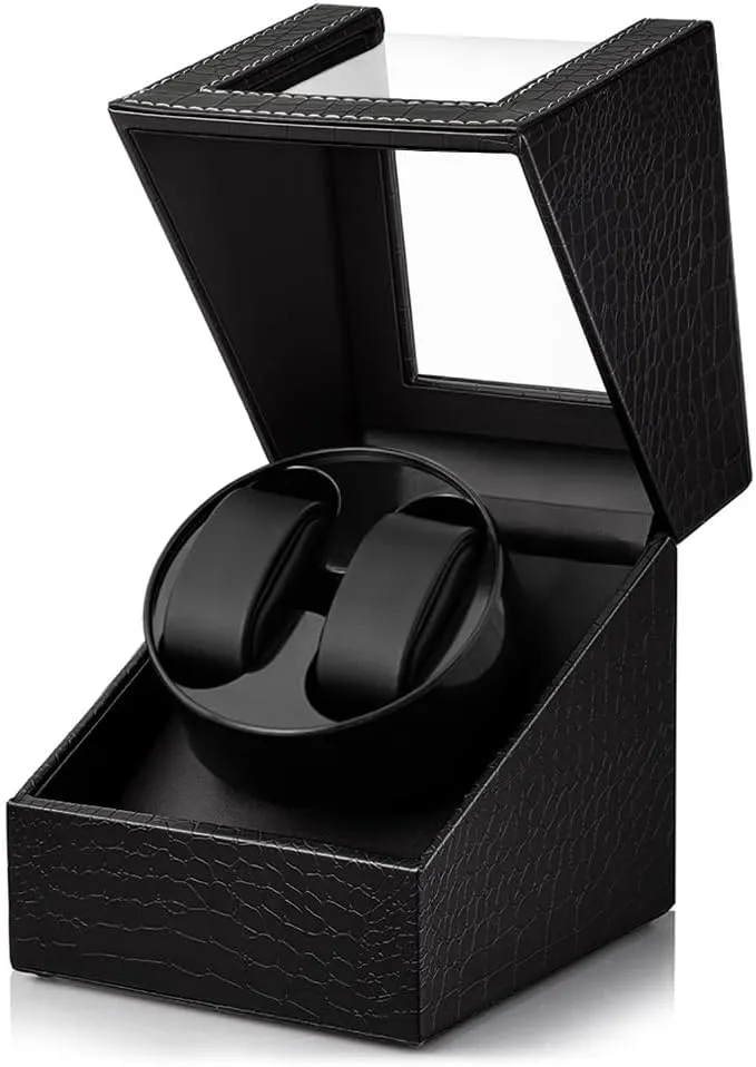 Watch Winder for Automatic Watches,Automatic Watch Winder Box,Double Watch Winder for Women's and Men's Watches with Quiet Japanese Mabuchi Motor