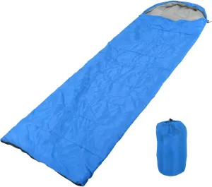 Weatherproof Envelope Sleeping Bag for Adults | Hooded Camping Sleeping Bag for Hiking/Backpacking/Outdoor | Hollow Cotton Filling, Double Zipper Design