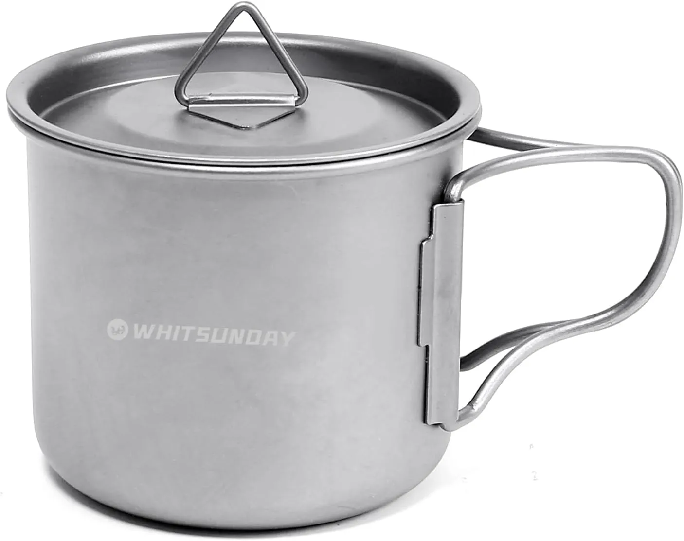 Whitsunday Titanium Pot with Lid Ultralight Titanium Mug Eco-Friendly Cup -L