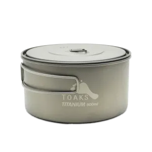 Wide Lid Pot w/ Accessible 900ml D130 Toaks Seamless delivery