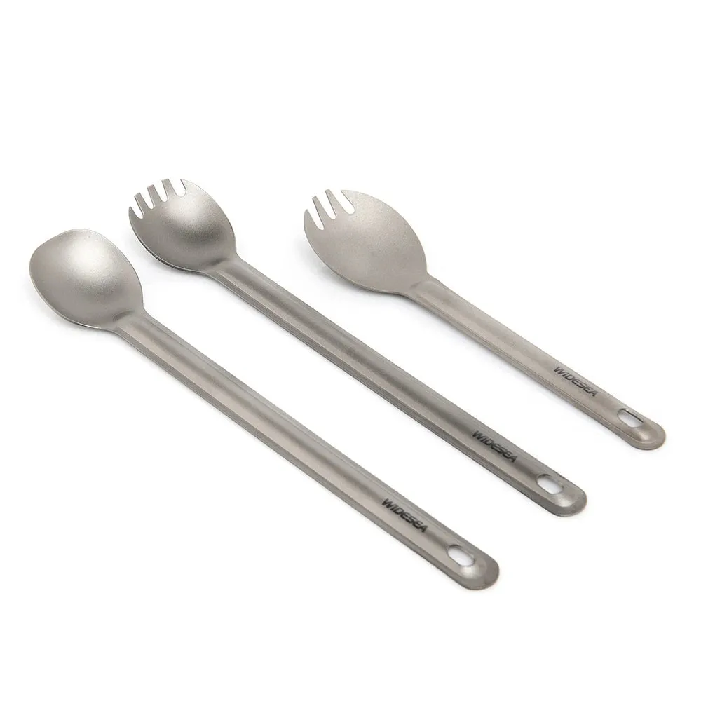 WIDESEA Titanium Spork – Ultralight Camping & Hiking Cutlery
