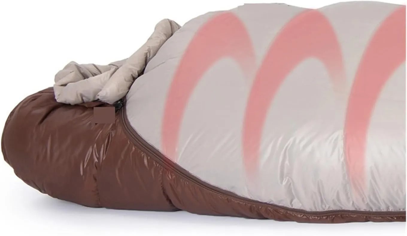 Winter Mummy Duck Down Sleeping Bag - Waterproof 4-Season Camping & Hiking Gear