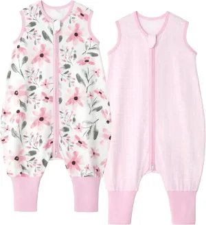 Yoofoss Toddler Sleep Sack with Feet 2 Pack