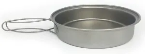 YYDS Outdoor Camping Outdoors Cooking Equipment Camp Accessories Titanium Frying Pan Lightweight Pan Portable Camping Cooker for Hiking Fishing Adventures Picnics (Size : Pan)