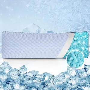 YZ HOME Cooling Body Pillow for Adults, Adjustable Extra Long Pillow for Bed, Pillow Insert with Shredded Memory Foam Full Body Pillows(20x54 Inch, Blue)