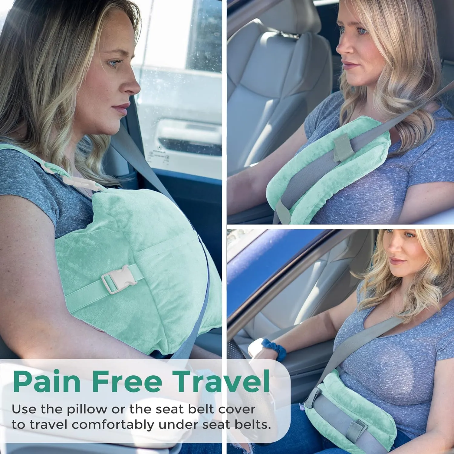 Zomaple Mastectomy Pillow - Post Surgery Pillow, Mastectomy Recovery Must Haves, Breast for After Heart Surgery, Reduction & Augmentation Patients Sleeping, Recovery Seatbelt Protection-Surgery Gift