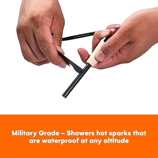 Zorestar | Fire Starter Survival Tool - Magnesium Fire Starter - Outdoor Adventure Essentials - Firestarter Tools for Camping, Hiking, and Survival Adventures - Reliable and Functional